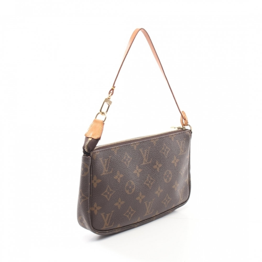 Louis Vuitton Pochette Accessoire Monogram Handbag Brown